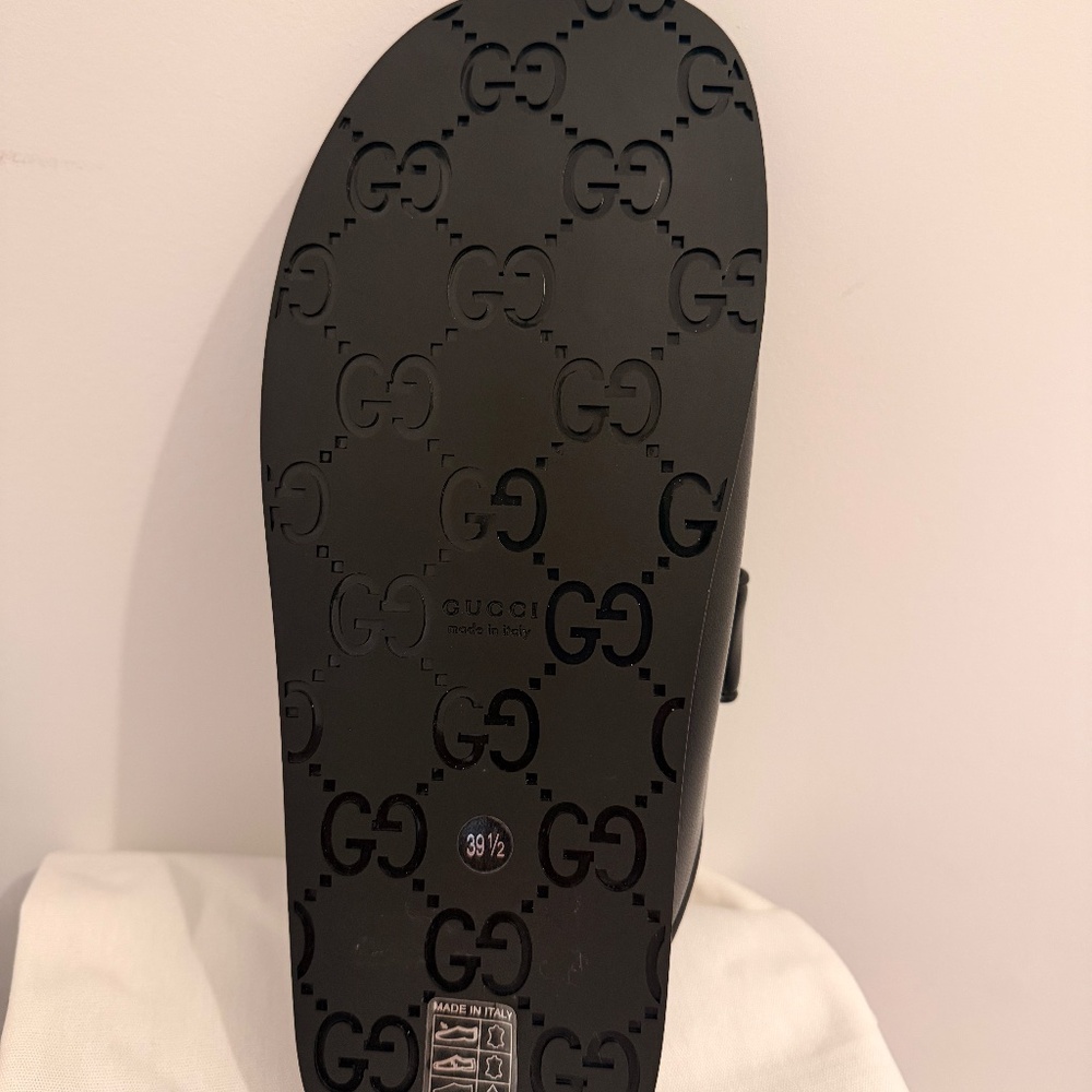 Gucci Sandals Black Crystal Double G - Picture 8 of 9